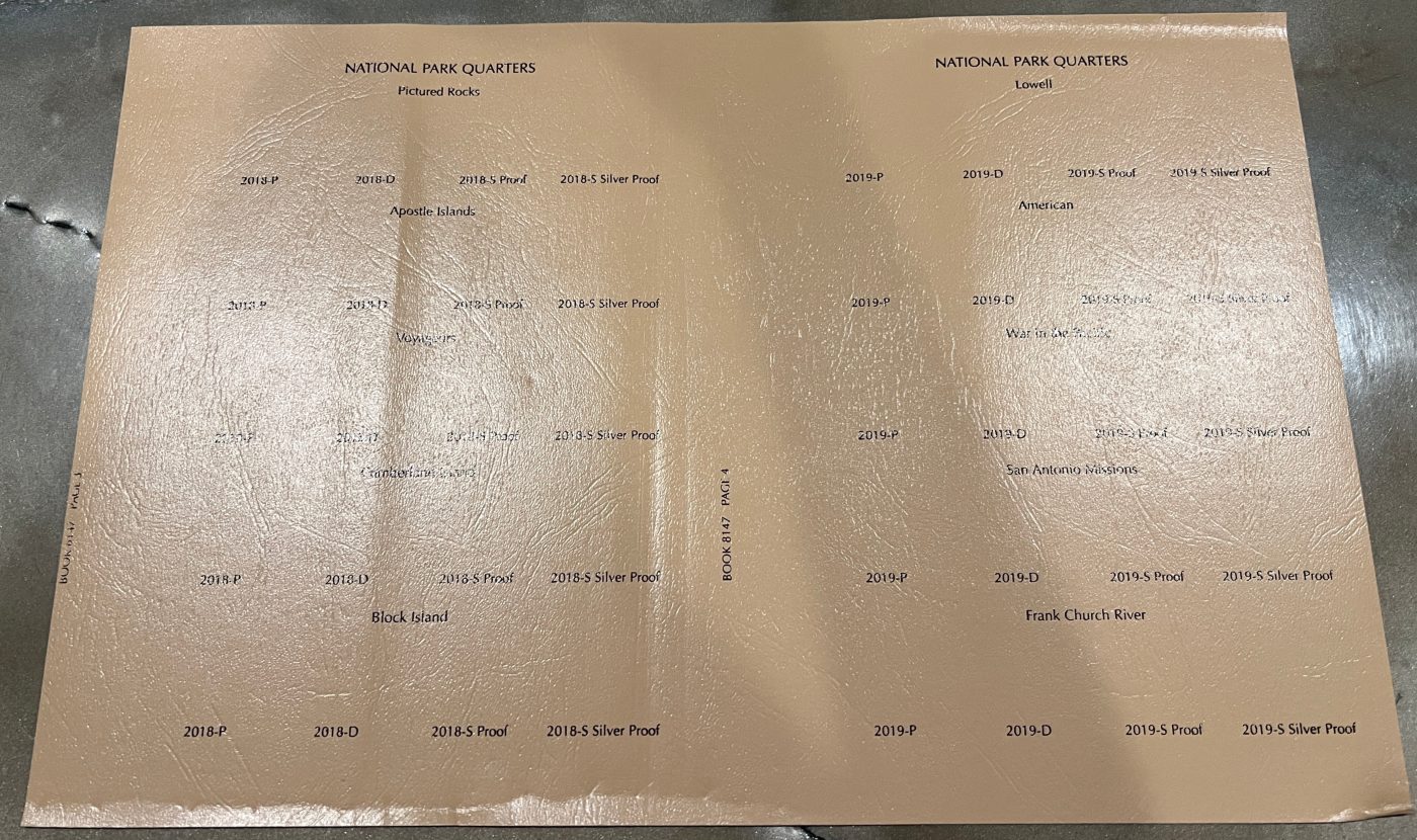 Interesting-Find:-Dansco-National-Park-Quarter-Un-Cut-Cover-Sheet